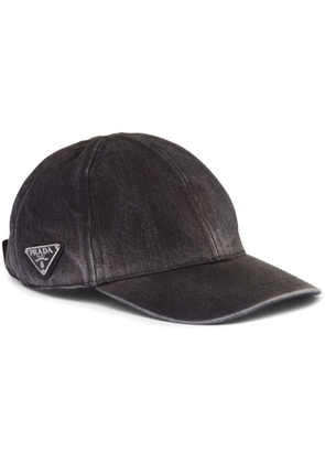Prada logo-patch baseball cap - Black