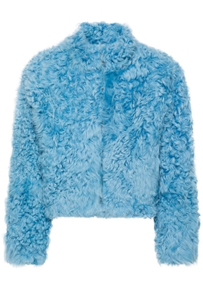 ERL shearling varsity jacket - Blue