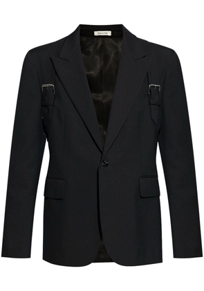 Alexander McQueen Harness single-breasted wool blazer - Black