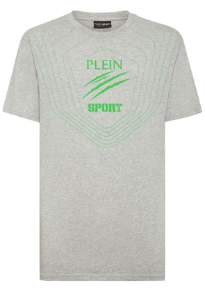 Plein Sport logo-print cotton T-shirt - Grey