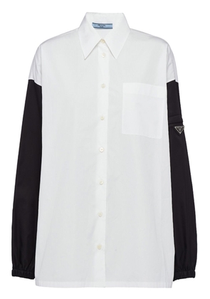 Prada Re-Nylon poplin shirt - White