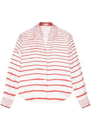Hermès Pre-Owned 1990-2000s striped silk shirt - Neutrals