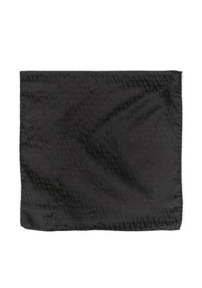 Valentino Garavani VLogo silk pocket square - Black