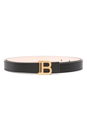 Balmain B-plaque leather belt - Black