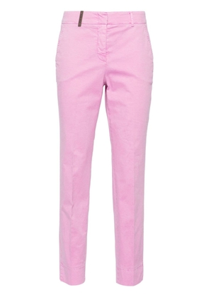 Peserico slim-cut cropped trousers - Pink