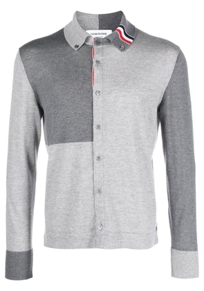 Thom Browne button-down collar cardigan - Grey
