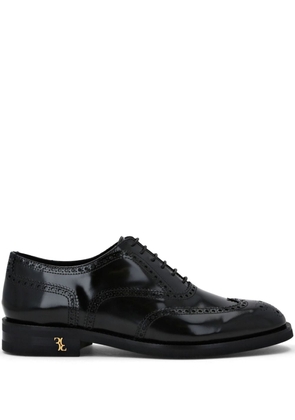 Billionaire patent-finish leather oxford shoes - Black