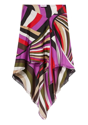 PUCCI Iride-print silk skirt - Purple