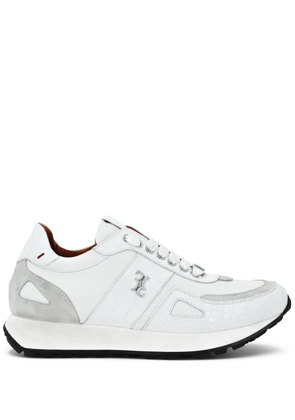 Billionaire leather running sneakers - White