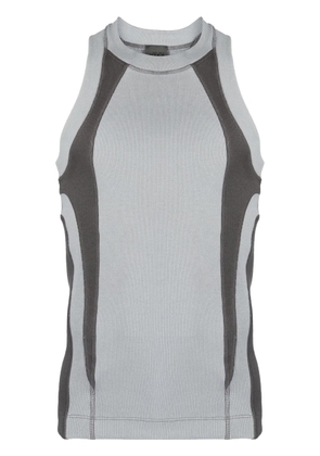Saul Nash intarsia-knit compression tank top - Grey
