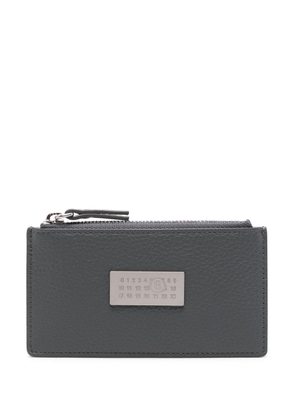 MM6 Maison Margiela Numeric leather card holder - Grey
