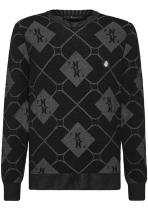 Billionaire intarsia-knit jumper - Black