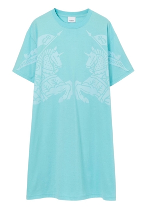 Burberry EKD-print cotton T-shirt dress - Blue