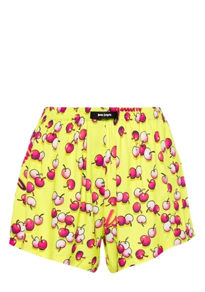 Palm Angels cherries-print boxer shorts - Yellow