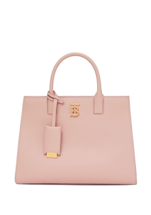 Burberry Frances mini leather tote bag - Pink