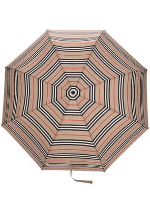 Burberry logo print umbrella - Neutrals