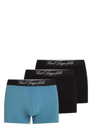 Karl Lagerfeld Hotel Karl logo-waistband boxers (pack of three) - Black