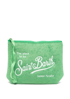 MC2 Saint Barth Aline terry-cloth wash bag - Green