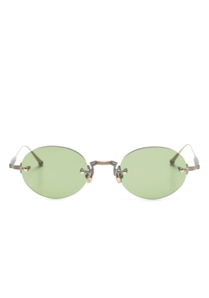 Matsuda rimless oval-frame sunglasses - Gold