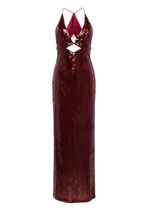 Galvan London Galvanized Prism maxi dress - Red