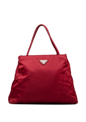 Prada Pre-Owned 2000-2013 logo-appliqué tote bag - Red