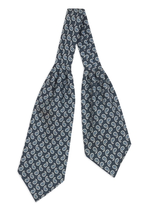 ETRO paisley-print silk Ascot tie - Blue