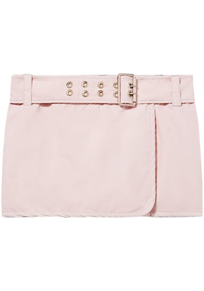 PUCCI eyelet detail belted miniskirt - Pink