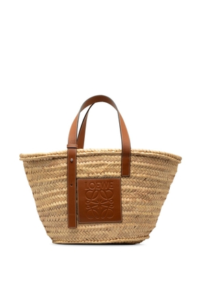 Loewe Pre-Owned 2018 Large Raffia Basket tote bag - Brown