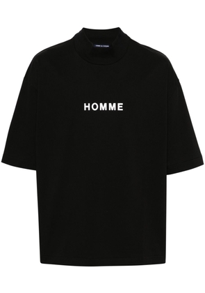 Comme des Garçons Homme slogan-print T-shirt - Black