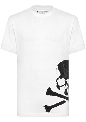 Philipp Plein skull-print cotton T-shirt - White