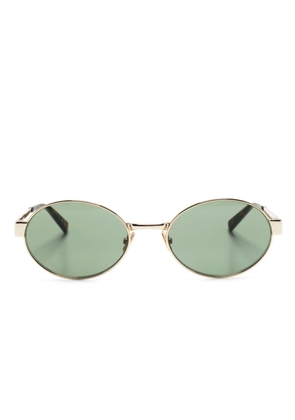 Saint Laurent Eyewear 692 oval-frame sunglasses - Gold