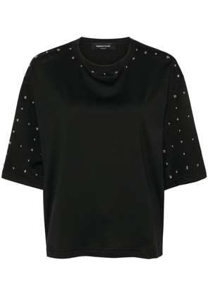 Fabiana Filippi stud-embellished T-shirt - Black