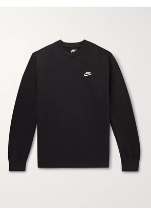 Nike - Sportswear Club Cotton-Blend Jersey Sweatshirt - Men - Black - XS