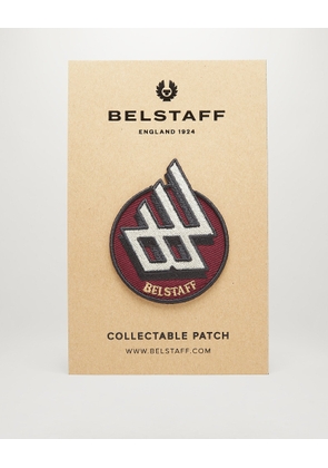 Belstaff B Wing Patch Men's Cotton Blend Black/Burgundy One Size