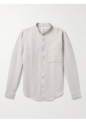 NN07 - Eddie Grandad-Collar Linen Shirt - Men - Neutrals - S