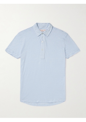 Orlebar Brown - Sebastian Linen-Jersey Polo Shirt - Men - Blue - S