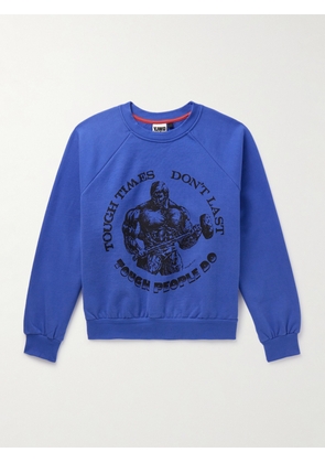 Y,IWO - Logo-Print Cotton-Jersey Sweatshirt - Men - Blue - S