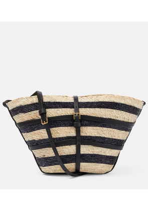 Altuzarra Watermill striped raffia crossbody bag
