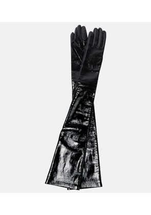 Alexander McQueen Patent leather gloves
