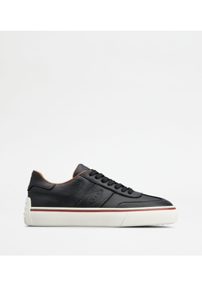 Tod's - Sneakers in Leather, BLACK, 6 - Shoes