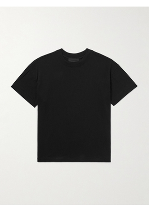FEAR OF GOD ESSENTIALS - Logo-Appliquéd Cotton-Blend Jersey T-Shirt - Men - Black - XXS