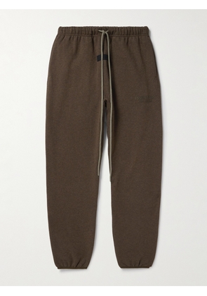 FEAR OF GOD ESSENTIALS - Logo-Appliquéd Cotton-Blend Jersey Sweatpants - Men - Brown - XXS