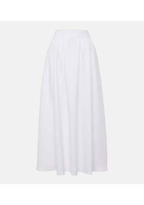 Loro Piana Sabina high-rise linen midi skirt