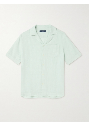 Frescobol Carioca - Angelo Camp-Collar Linen Shirt - Men - Green - S