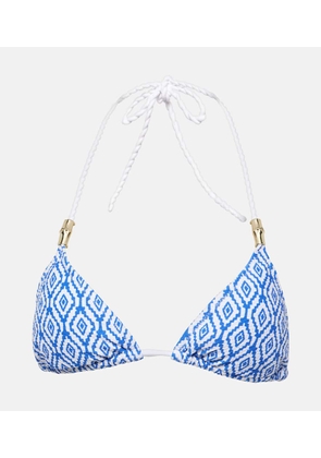 Heidi Klein Sardinia printed bikini top