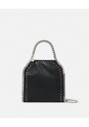 Stella McCartney - Falabella Studded Mini Tote Bag, Woman, Pitch black