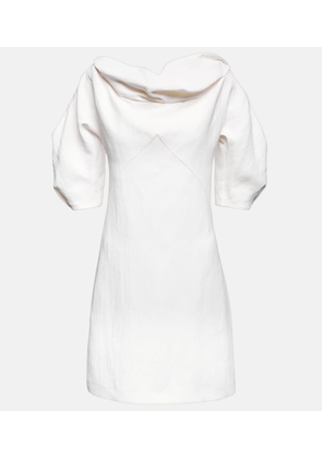 Jil Sander A-line linen-blend minidress