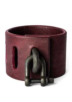 Parts Of Four Leather Restraint Charm Bracelet