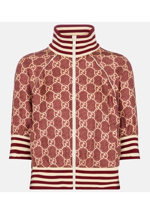 Gucci GG Supreme silk twill track jacket