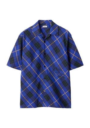 Burberry Linen Oversized Check Shirt